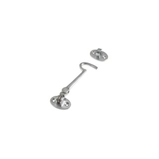 ZAB61SC - 4 Brass Cabin Hook Satin Chrome Plated