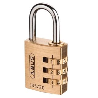 Abus 165/30C 30mm Combination Brass Padlock ABU16530C