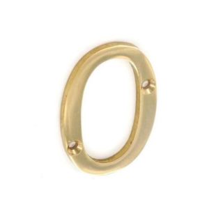 75mm Brass Numeral no 0 (CONTRACT)