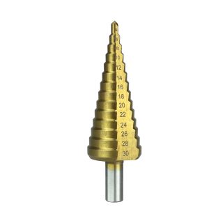 Addax M2 4-30mm Step Drill     Tin Coated