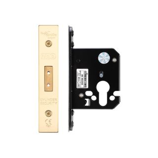 Zoo Euro Profile Deadlock 2 1/2 PVD Brass