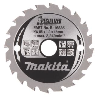 Makita B-16885 85mm x 15mm Blade for Cordless Saw 20teeth