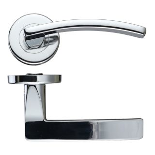 Toledo Lever on 52mm Push on Rose Polished Chrome