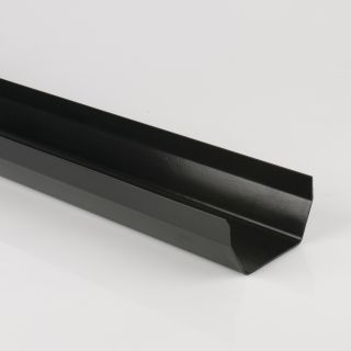 Brett Martin BR051 - 114mm x 2mtr Black Square Gutter (4)
