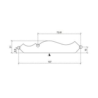Pattern Mould PM51 Ex 25 x 125mm (Fin 21x107MM)