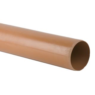 Brett Martin B4011 - 110mm x 6mtr Plain Ended Underground Pipe