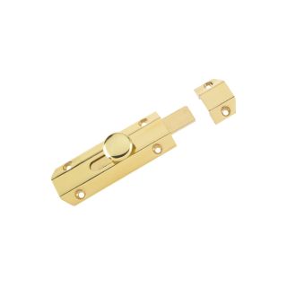 Architectural Surface Bolt 4 Polished Brass