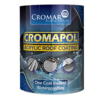 CROMAPOL ROOFCOAT 5KG ** MID GREY & BLACK **