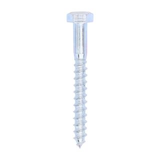 M8 x 70 Hex Head Coach Screws (zinc plated)