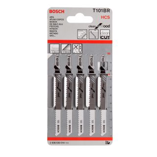 Bosch T101BR Clean Down Cut Jigsaw Blades (Card of 5)