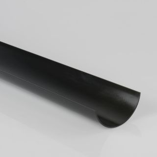 Brett Martin BR041 - 112mm x 2mtr Black Half Round Gutter