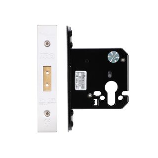 Zoo Euro Profile Deadlock 2 1/2 Satin Stainless Steel