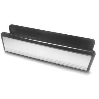 Sleeved Letterplate 10 x3 DT 20 - 40mm Silver