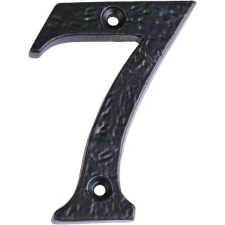 Black Antique Numeral no 7 75mm (Contract)
