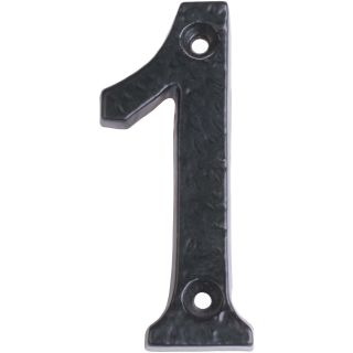 Black Antique Numeral no 1 75mm (Contract)