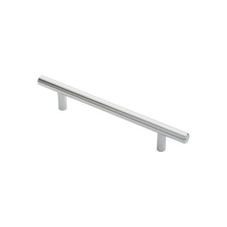 T- Bar Pull Handle 128mm C/C   188mm Overall Polished Chrome