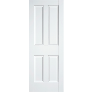 4 Panel White Grained Interior Door 6 6 x 2 3 x 35mm
