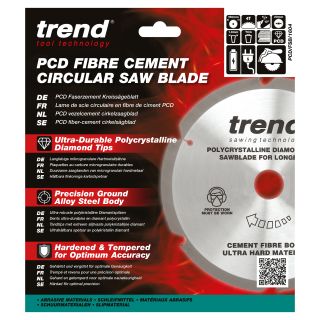 Trend 160mm 4 tooth 20mm Bore Diamond Tipped Sawblade PCD/FSB/1604