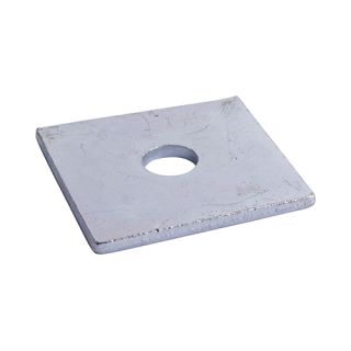 M12 Flat Square Plate Washer BZP
