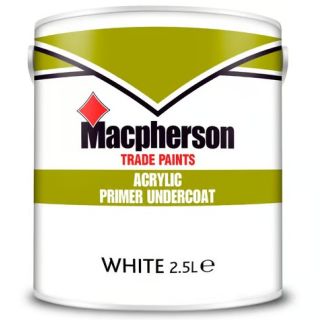 Macpherson 2.5ltr Acrylic Primer Undercoat White