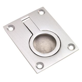 Flush Ring Pull 50mm X 63mm    Chrome Plated