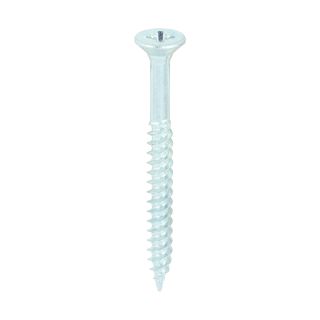 8 X 1 3/4 Twin-Thread Screws   C/Sunk Z/Plated Box 200