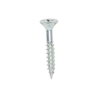 10 X 1 1/4 Twin-Thread Screws  C/Sunk Z/Plated Box 200