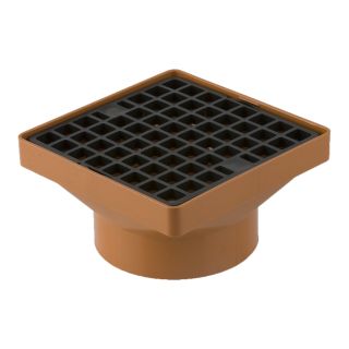 Brett Martin B1061 - 110mm Socket - 160 x 160mm Square Hopper + Grid