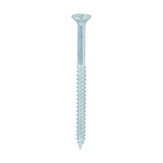 8 X 2 1/4 Twin-Thread Screws   C/Sunk Z/Plated Box 200