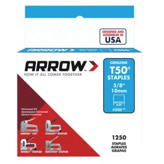 Arrow T50 Staples 10mm (3/8 ) Box of 1250