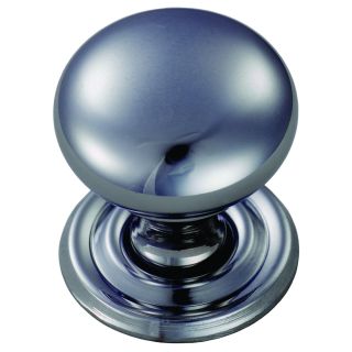 Hollow Victorian Cupboard Knob  1 1/4   Chrome Plated 32mm