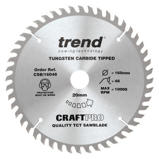 Trend 165mm x 18T x 30mm Bore Circ Saw blade (Craftpro)