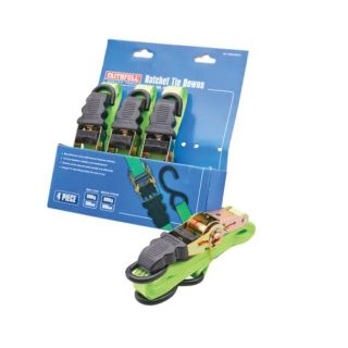 Faithfull 4 Piece Ratchet Tie Down Set