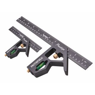 Faithfull Prestige 150mm (6) & 300mm (12) Combi Square Set