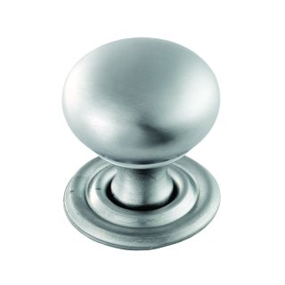 Hollow Victorian Cupboard Knob  1 1/4   Satin Chrome 32mm