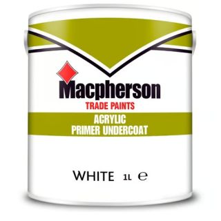 Macpherson 1ltr Acrylic Primer Undercoat White