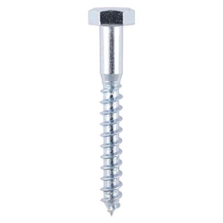 M6 X 40 Hex Head Coach Screws (zinc plated)
