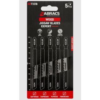 Abracs T111C HCS Jigsaw Blades Fast Coarse Cutting 5PK