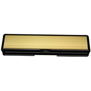 Sleeved Letterplate 12 x3 DT 20 - 40mm Gold