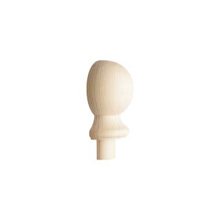 Pine HALF Ball Cap for Turned Newel 132 x 85 x 40 CMC2PHALF